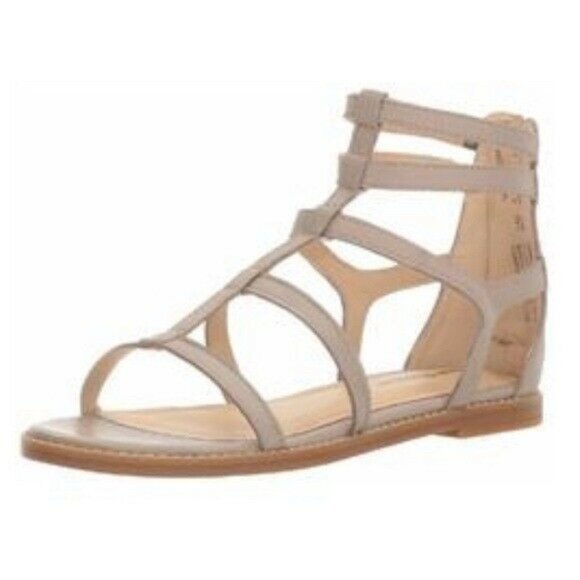 Hush Puppies Shoes - Hush Puppies Abney Chrissie Lo Gladiator Sandal, Light Taupe Leather Size W7.5